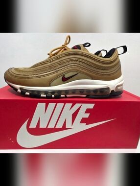 Nike Air Max 97 Inspired Gold Sneakers - Metallic Gold